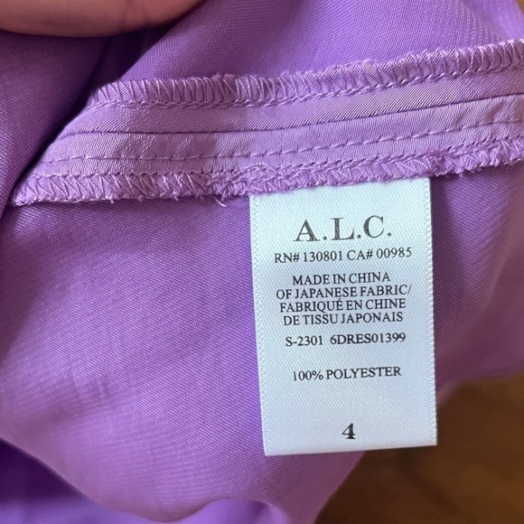 A.L.C. Lavender Dress, size 4 - Picture 4 of 7